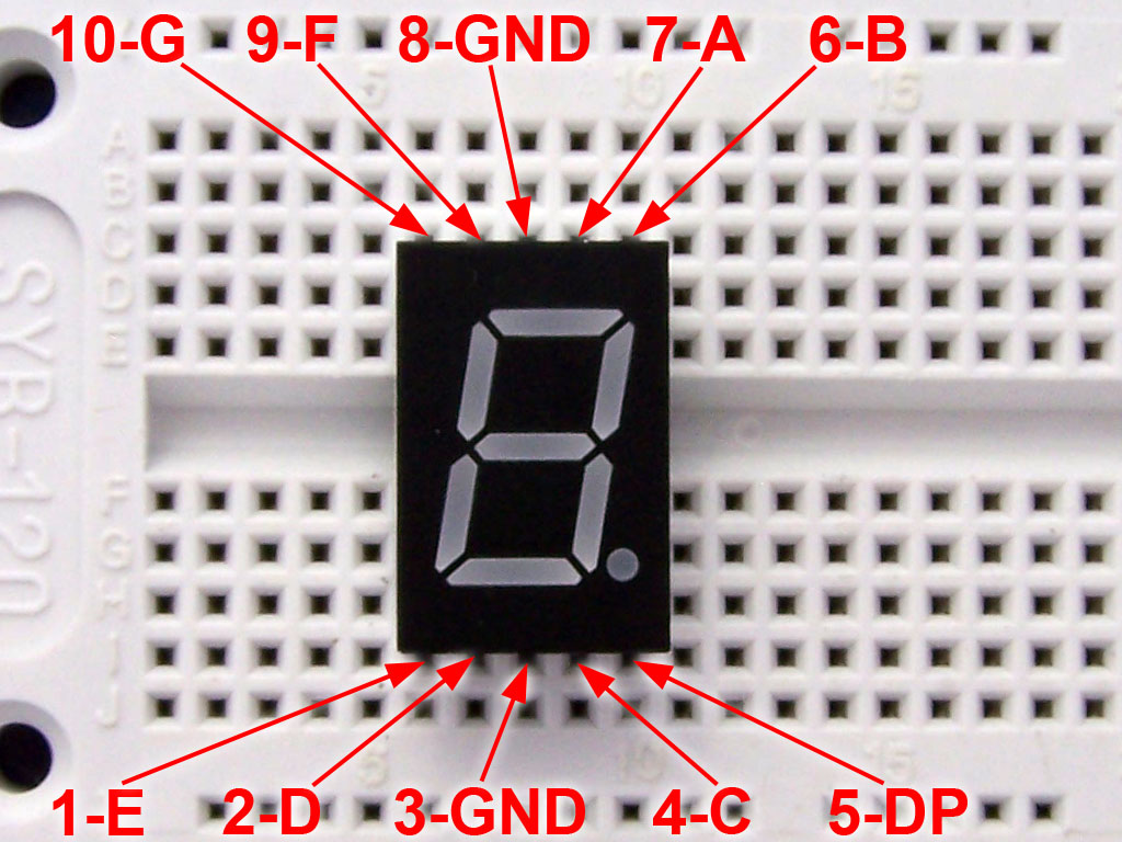 Driving a 7 segment display with a 4511 BCD to 7 Segment Driver ...