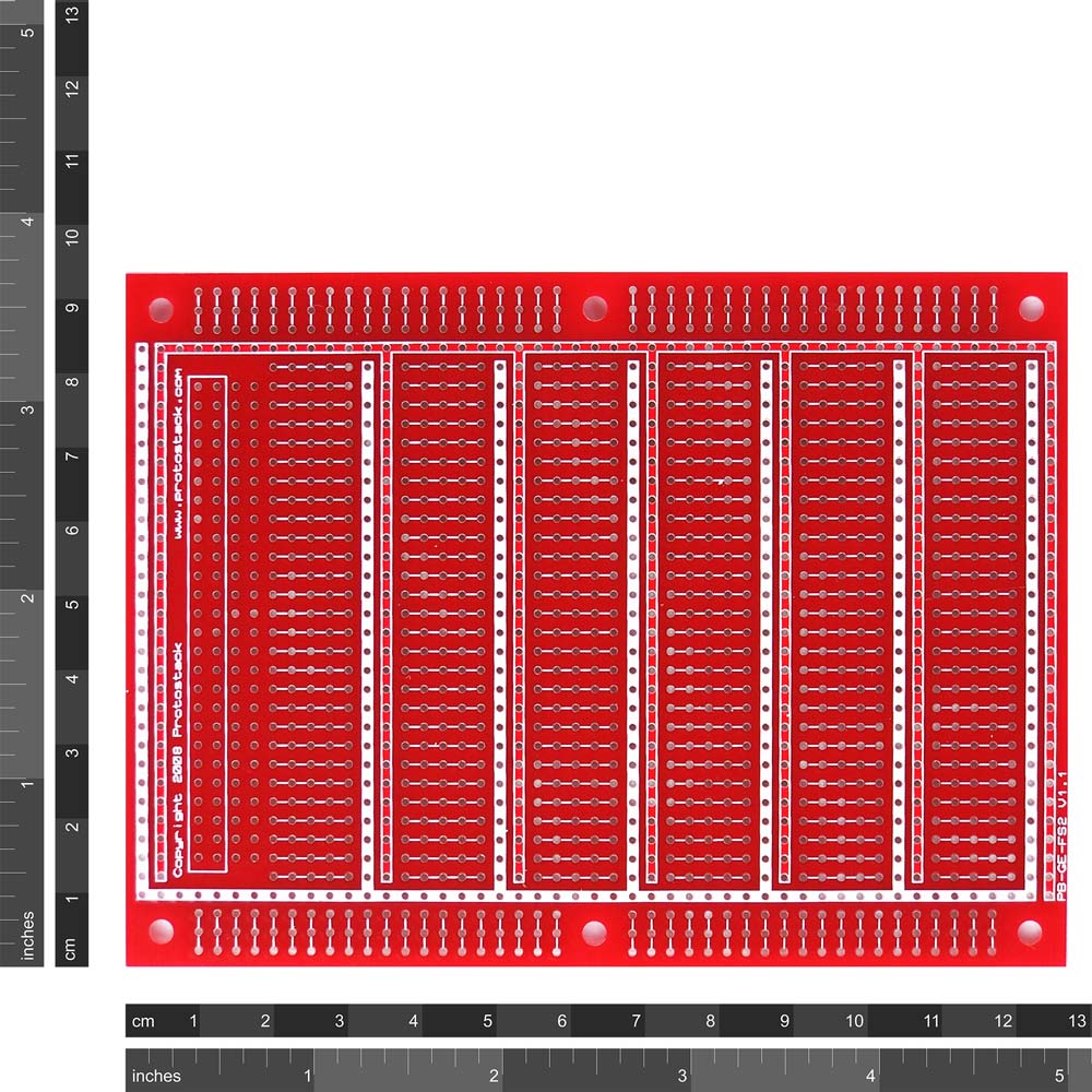 Prototyping Board Large Style 2 with IDC support Protostack