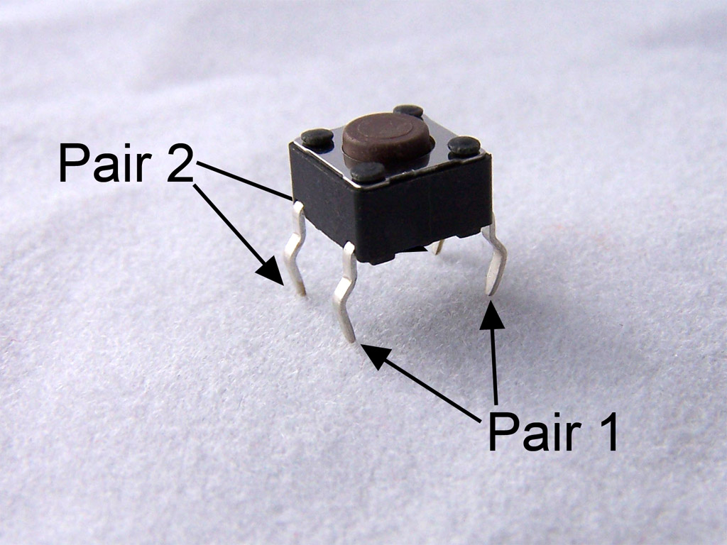 ATmega8 breadboard circuit - Part 2 of 3 - The ... 4 pin tactile switch wiring diagram 
